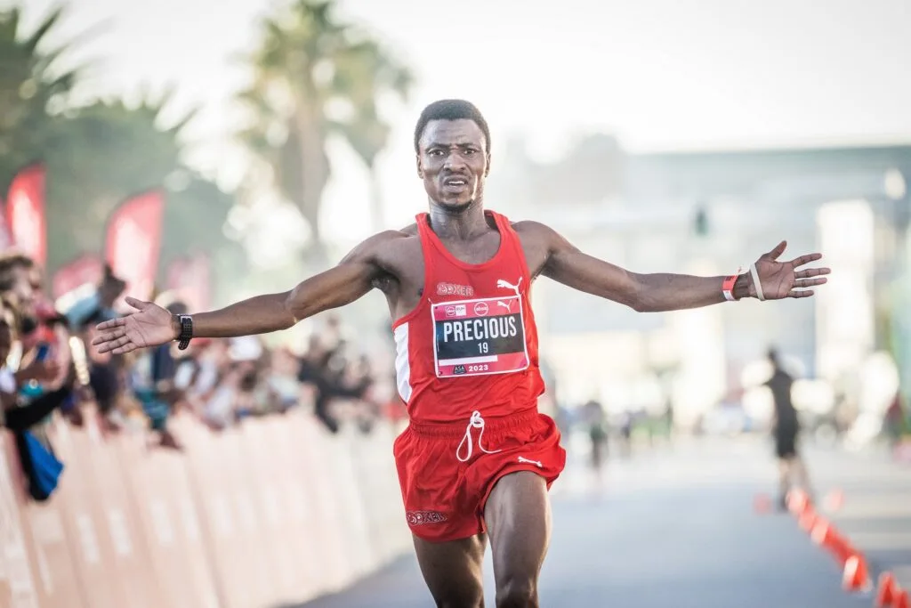 Photograph from Run Your City: the first finish line